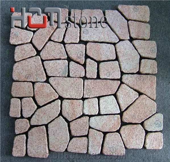 G682 Granite Cobble Stone,China Yellow Granite