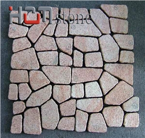 G682 Granite Cobble Stone,China Yellow Granite