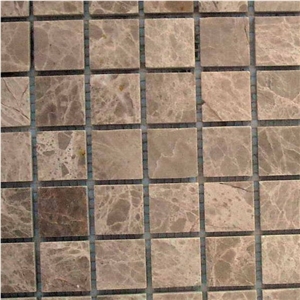 Light Emperador Mosaic, Light Emperador Brown Marble Mosaic