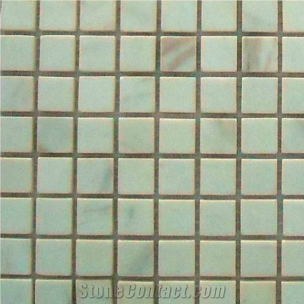 White Carrara Mosaic, Carrara White Marble Mosaic