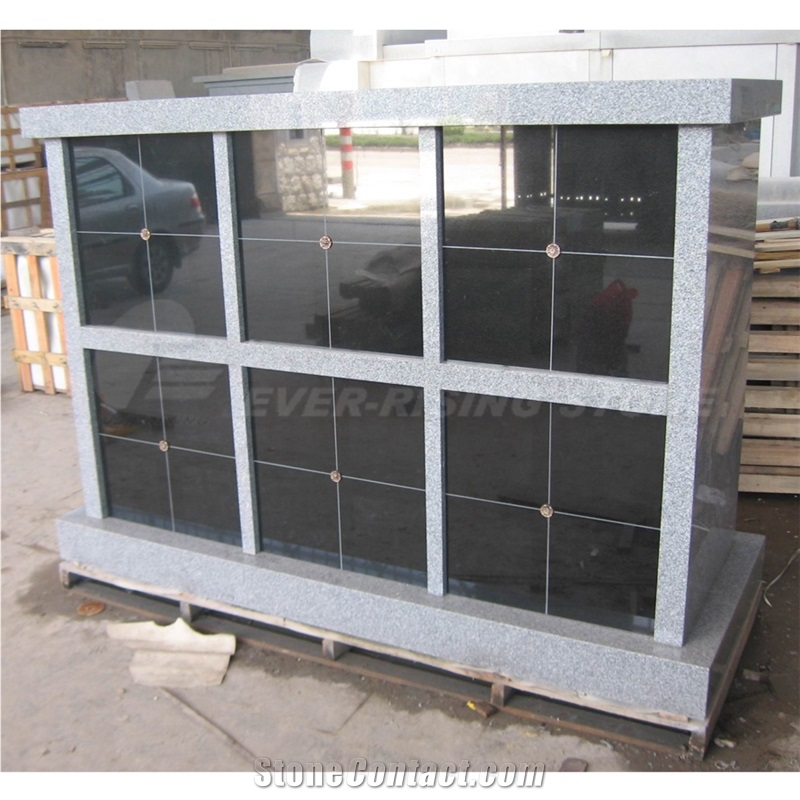 48 Niches Grey Granite Columbarium Columbaria