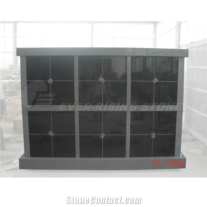 48 Niches Grey Granite Columbarium Columbaria