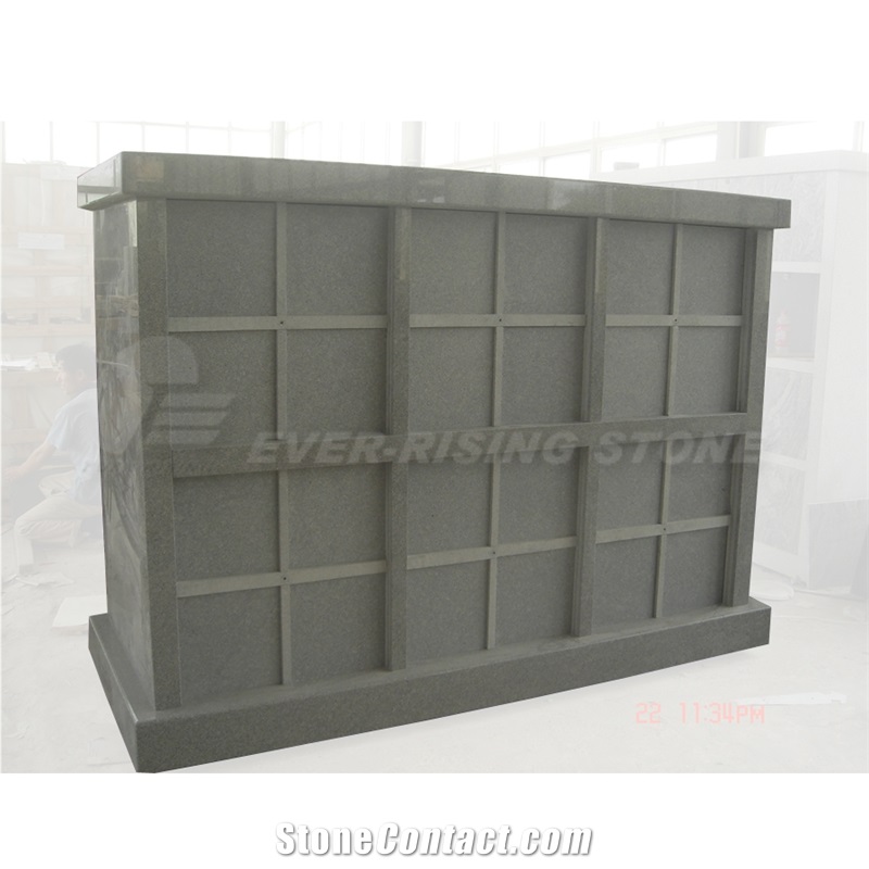 48 Niches Grey Granite Columbarium Columbaria