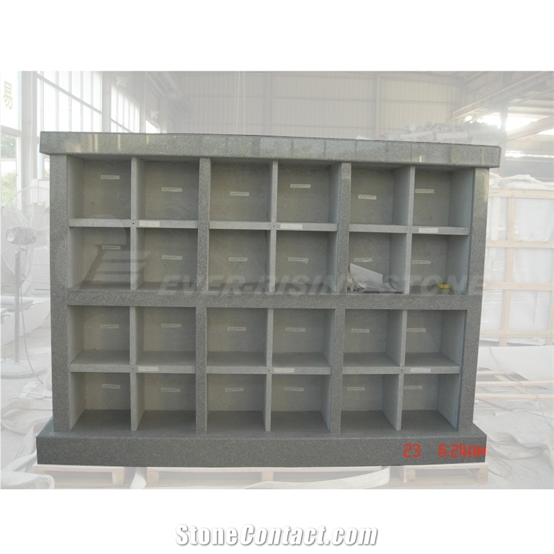 48 Niches Grey Granite Columbarium Columbaria