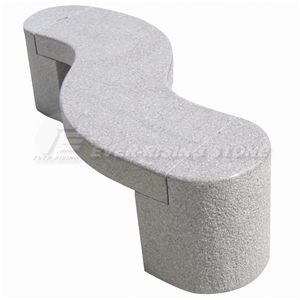 China Grey Granite Garden Circular Table and Bench