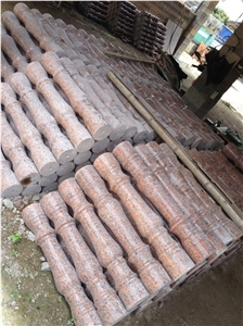 Red Granite Railings & Balustrade