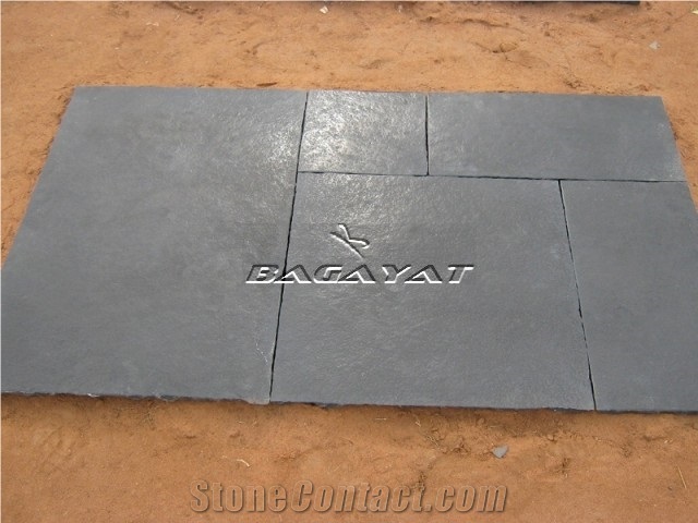 Kadappa Black Limestone Tiles, India Black Limestone