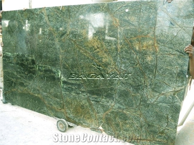 Rain Forest Green Marble, Bidasar Green Marble Slabs