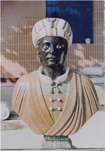African Black Stone Sculpture, Black Marble Sculpture