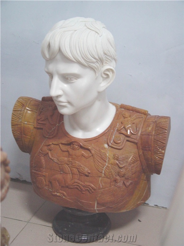 Decoratve Man Stone Bust