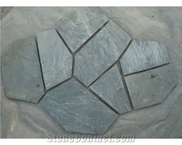 Grey Meshed Slate Flagstone