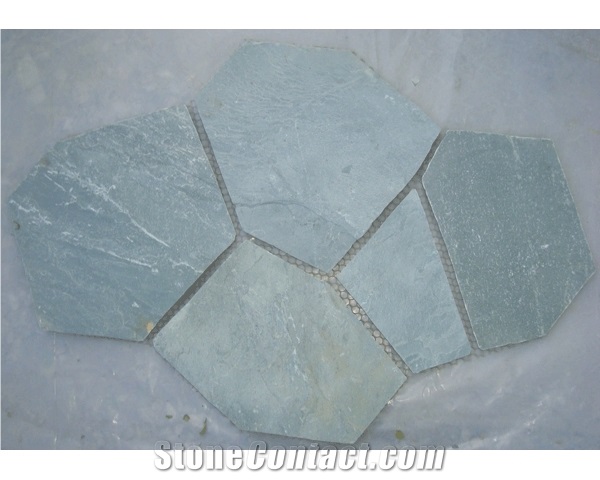 Grey Meshed Slate Flagstone