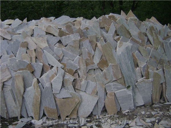 Irregular Yellow Slate Flooring