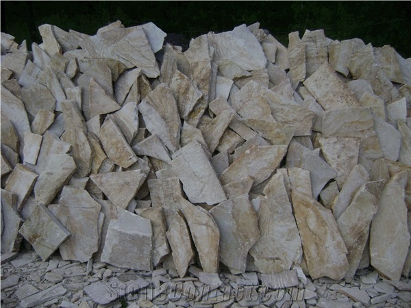 Irregular Yellow Slate Flooring