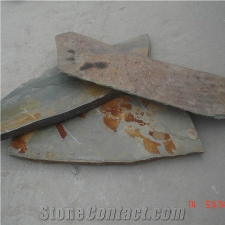 Multicolor Slate Flagstone for Flooring