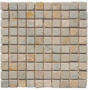 Multicolor Slate Mosaic, Rustic Slate Mosaic