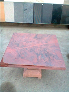 Natural Stone Tables, Zi Hong Yu Red Granite Tables