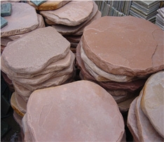 Round Slate Stepping Stone, Pink Slate Stepping Stone