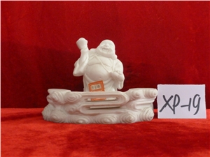 Standing Marble Stone Buddha Sculpture, Hebei White Marble Artifacts, Handcrafts Standing Marble Stone Buddha Sculpture, Hebei White Marble Artifacts, Handcrafts