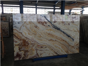 Multi Color Onyx, Persian Rainbow Onyx Slabs Multi Color Onyx, Persian Rainbow Onyx Slabs