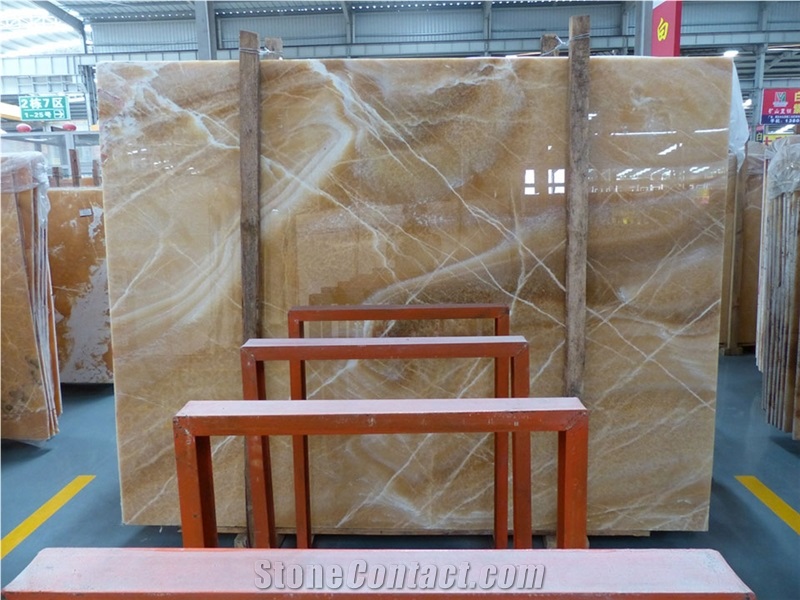 Honey Onyx Slab, China Yellow Onyx
