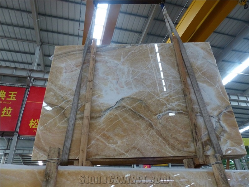 Honey Onyx Slab, China Yellow Onyx