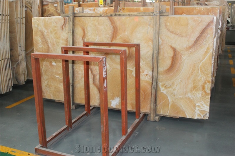 Honey Onyx Slab, China Yellow Onyx