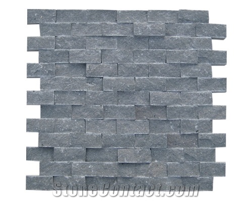 Splited Basalt Wall Cladding Tiles, Develi Black Basalt Wall Cladding