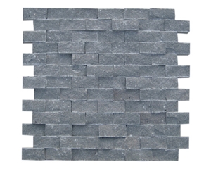 Splited Basalt Wall Cladding Tiles, Develi Black Basalt Wall Cladding