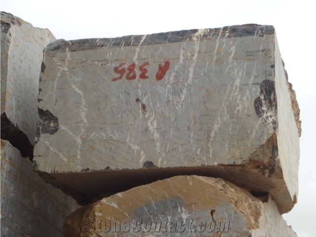 Portoro Marble Blocks, Black ,Gold Marble Block
