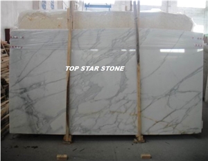 Statuario Venato White Marble Slab, Italy White Marble