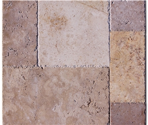 Cappucino Travertine Chiseled Edge, and Brushed Pa Cappucino Travertine Chiseled Edge, and Brushed Pa