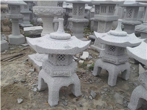 DL Stone Lantern,G603 White Granite Lantern