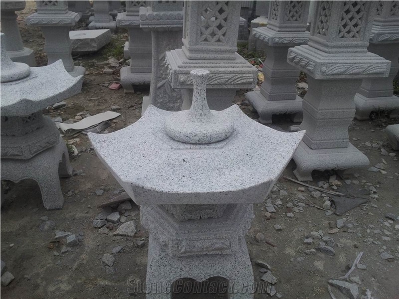DL Stone Lantern,G603 White Granite Lantern