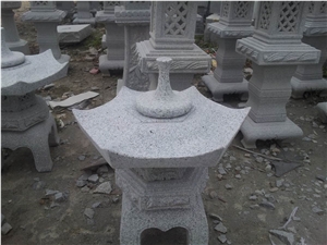 DL Stone Lantern,G603 White Granite Lantern
