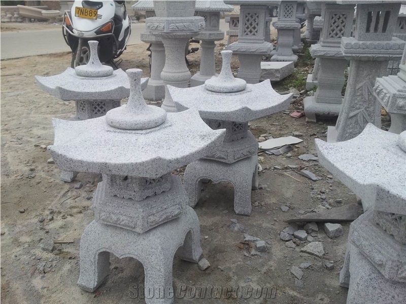 DL Stone Lantern,G603 White Granite Lantern