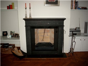 Belgian Bluestone Fireplace, Belgian Bluestone Grey Blue Stone Fireplace