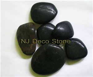 Black Beach Pebbles, Black Granite Pebbles