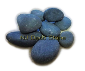 Natural Surface Black Pebble River Pebble, Black Basalt Pebbles