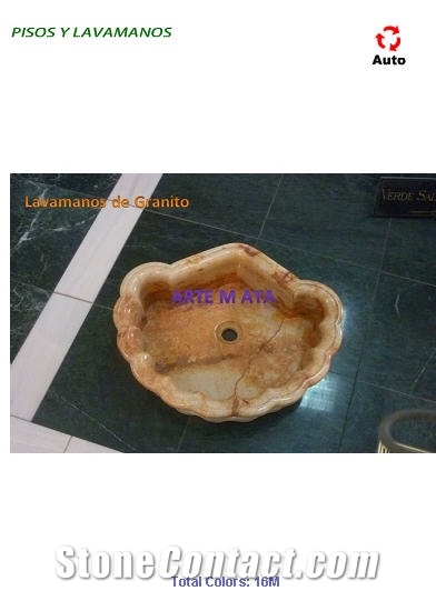 Cedro Onyx Sink, Cedro Yellow Onyx Sink