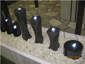 Absolute Black Granite Mini Water Feature/Fountain