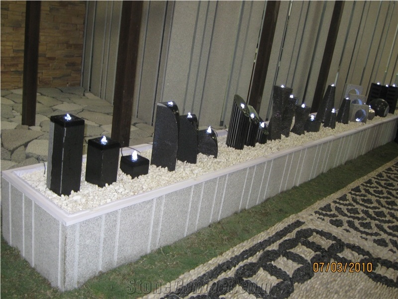 Absolute Black Granite Mini Water Feature/Fountain