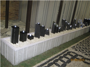 Absolute Black Granite Mini Water Feature/Fountain
