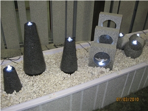 Absolute Black Granite Mini Water Feature/Fountain