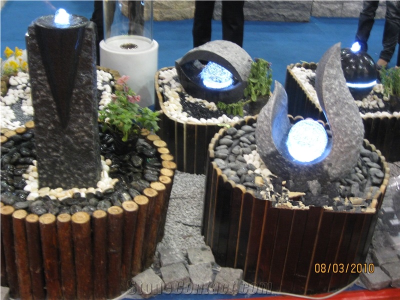 China Absolute Black Granite Water Feature