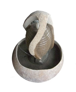 Rustic Yellow Granite Artworks Water Feature/Fount