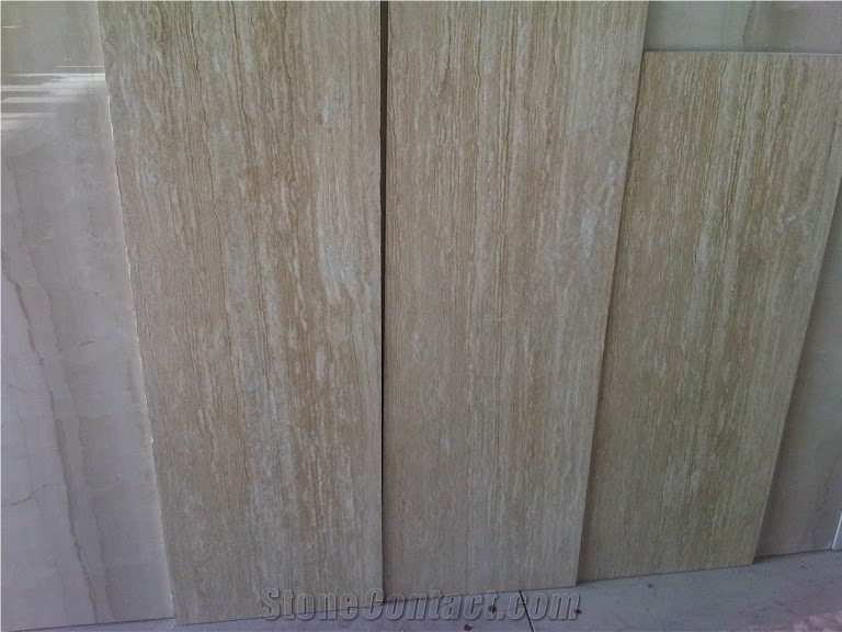 White Medium Travertine Block, Turkey White Travertine