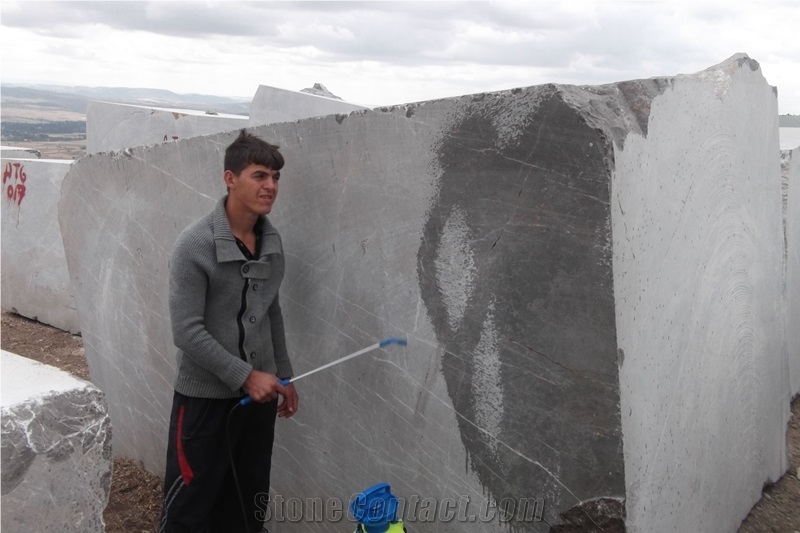 Olive Maron Marble Blocks, Turkey Grey Marble