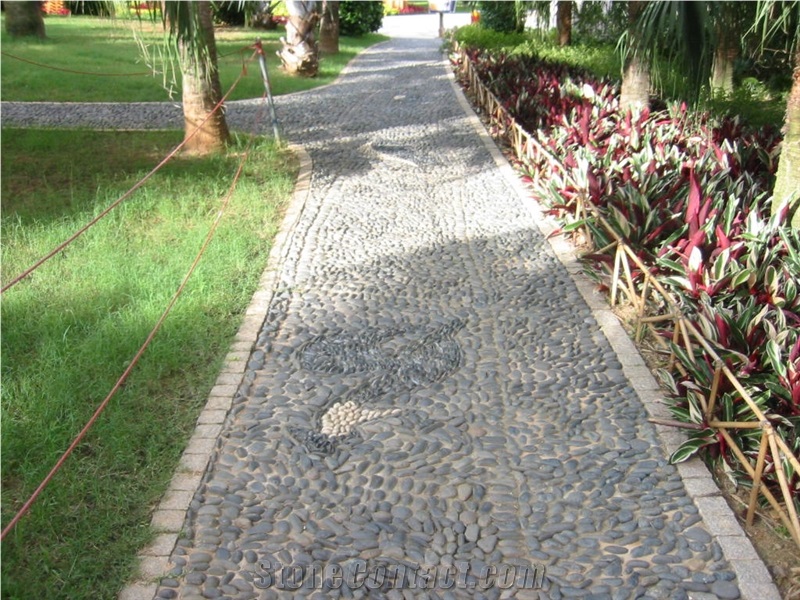 Black Granite Pebble Stone