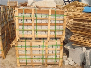 China Grey Granite Cobblestone for Pavings